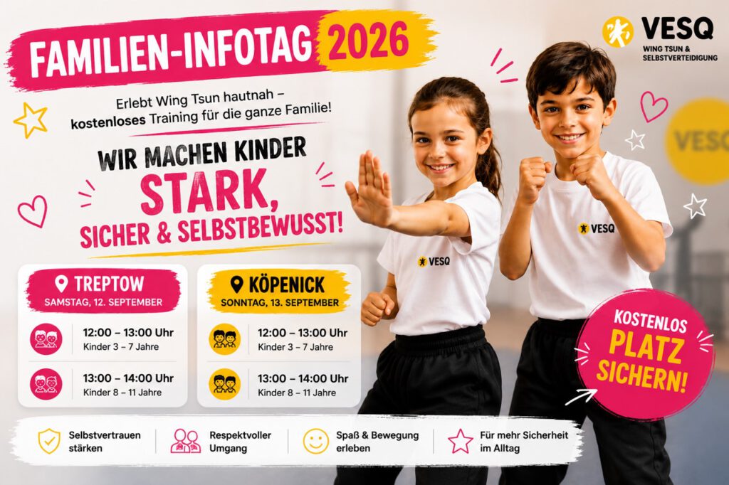 Familien Infotag Kinder Berlin bei VESQ in Treptow und Köpenick für Kinder von 3 bis 11 Jahren